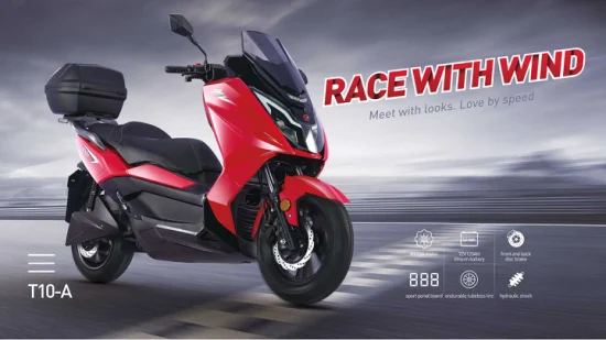 Grande puissance E moto avec 72V120ah 8000W batterie au Lithium Sport course moto haute vitesse 120 km/h moto électrique