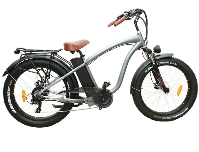 750W 4,5 pouces haute vitesse gros pneu vélo de montagne électrique pas cher homme plage croiseur vélo