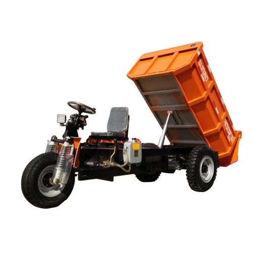 Tricycle électrique à trois roues pour l'exploitation minière souterraine / Dumper Mining /2 tonnes de moto tricycle diesel/Construction Mini Dumper/Tricycle agricole